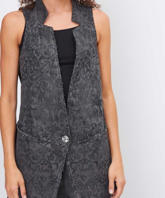 Sanctamuerte S41 Print Waistcoat