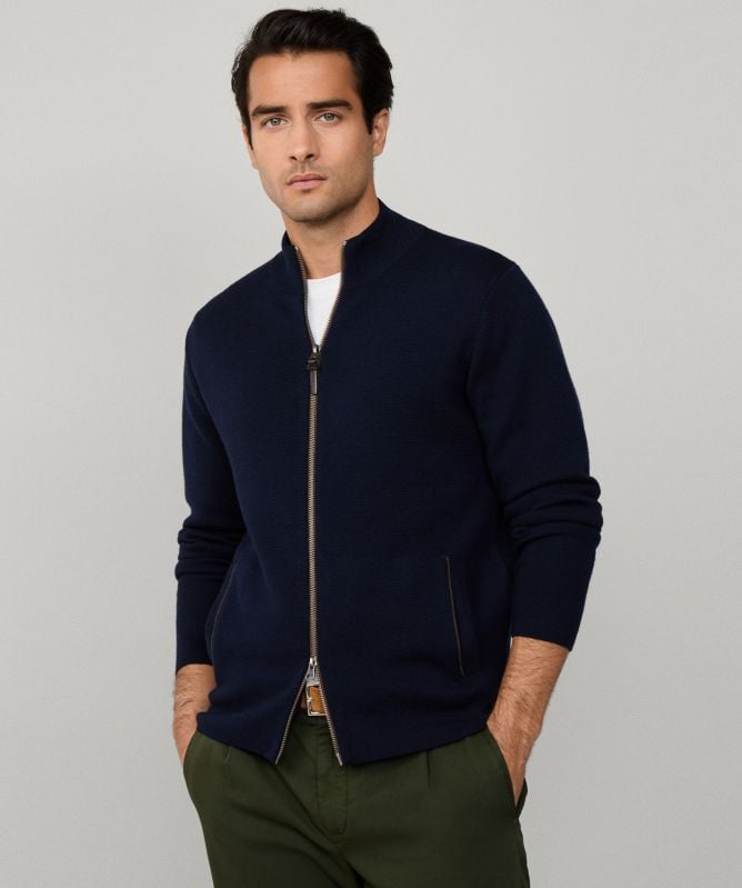 Hackett Milano Full Zip Cardigan