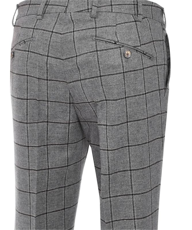 MMX Slim Fit Windowpane Check Lupus Pants