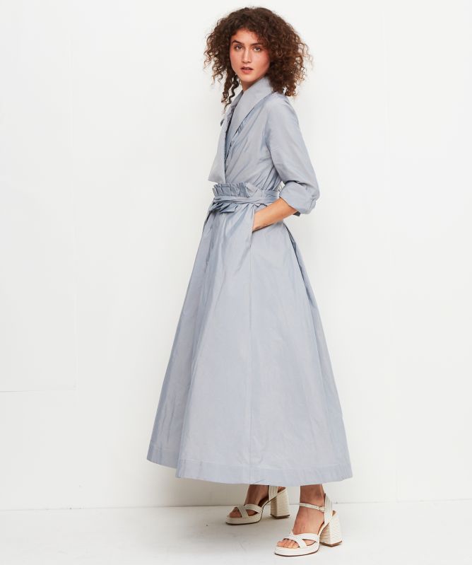 Bize Taffeta Wrap Dress