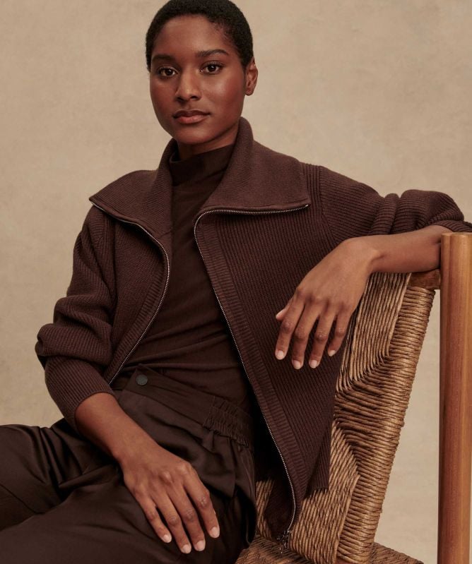 Varley Enrico Zip Knit Jacket