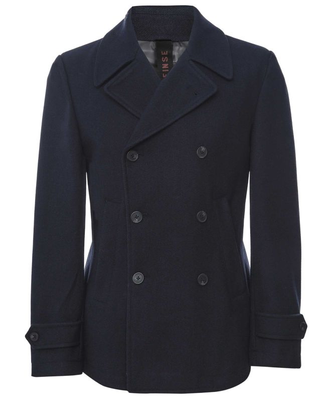 Seinse Double Breasted Peacoat