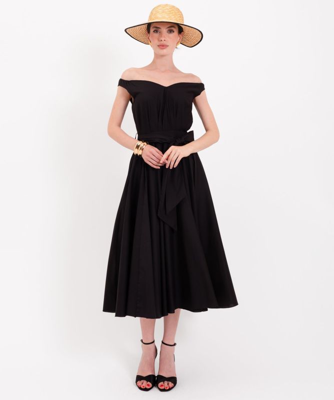 Lavi Mambo Off-Shoulder Midi Dress