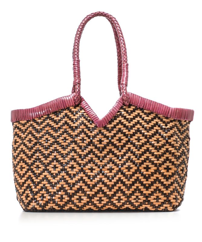 Vipera Crudelia Flower Woven Tote