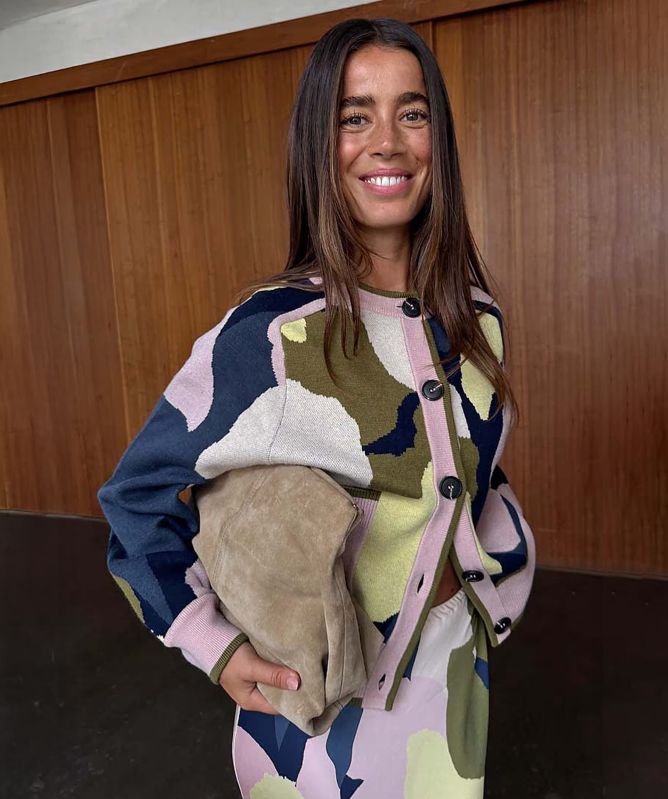 Never Fully Dressed Mara Abstract Cheryl Cardigan