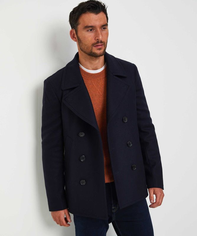 Paul Smith Cashmere Mix Peacoat