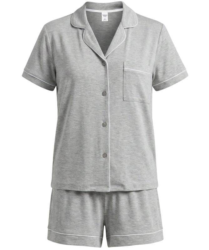 Chelsea Peers Modal Short Button Up Pajamas