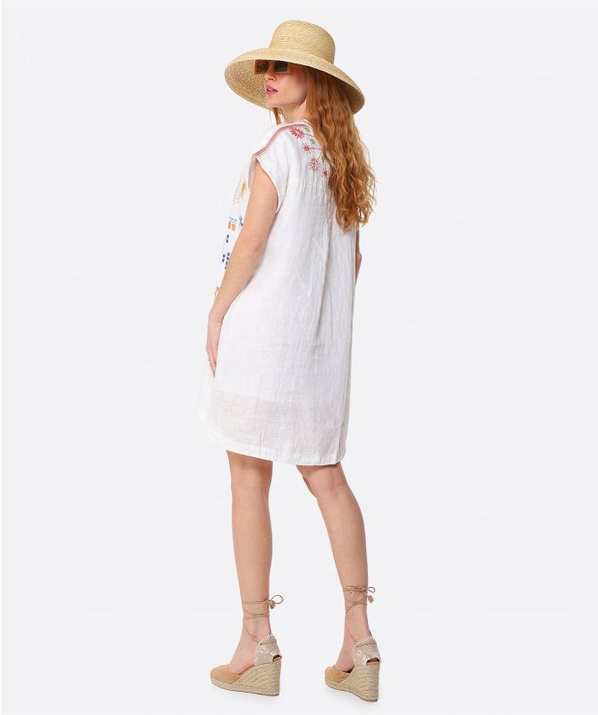 Johnny Was Elektra Linen Dress
