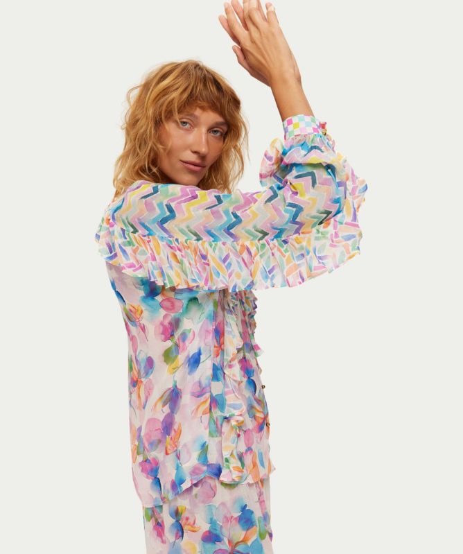 Me369 Holly Ruffle Blouse