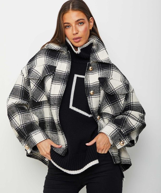 Eddy and Ivy Contrast Trim Roll Neck Jumper