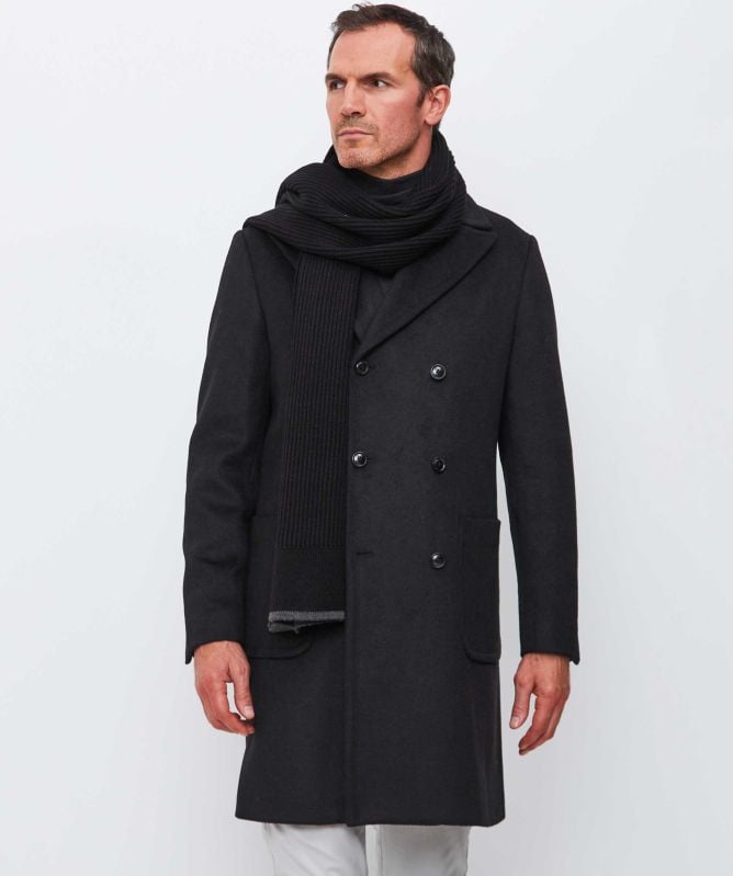 Seinse Double Breasted Wool Coat