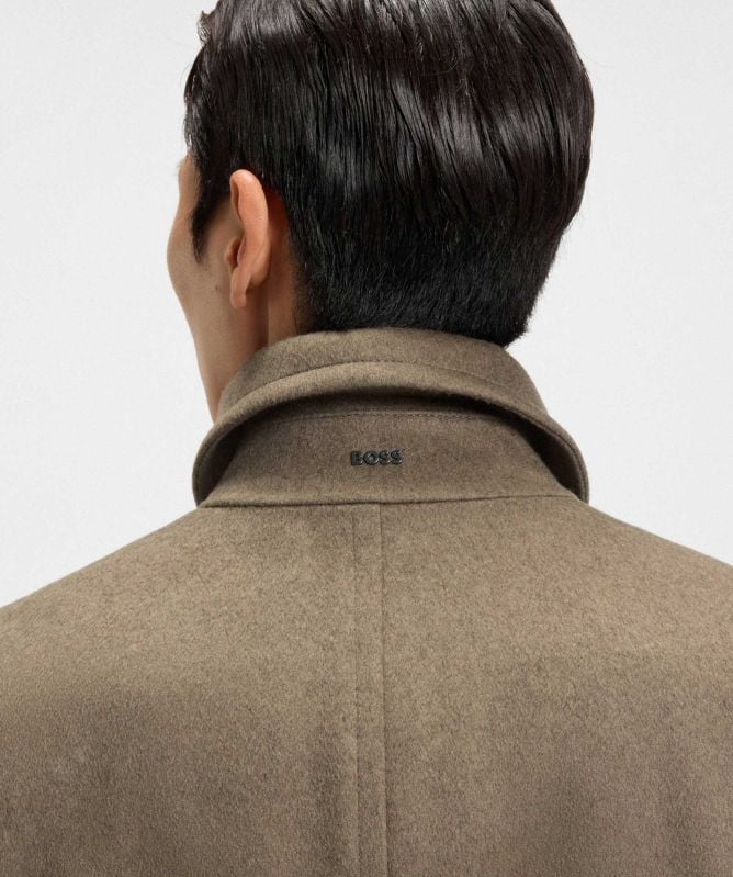 BOSS Wool Cashmere H-Hyde Peacoat