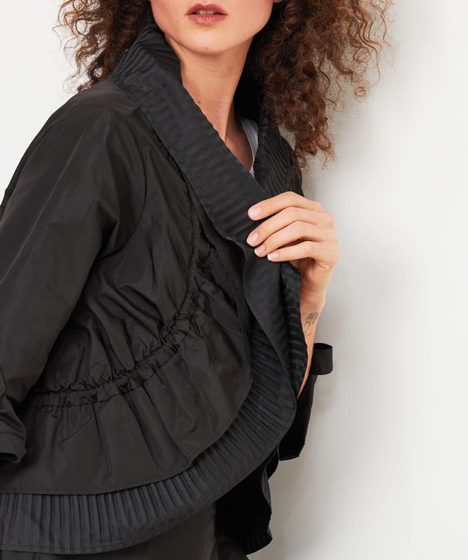 Bize Pleated Zip Back Jacket