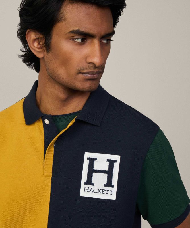 Hackett Heritage Colour Block Polo Shirt