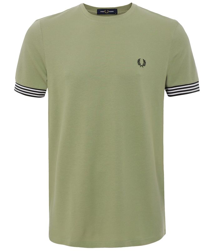 Fred Perry Striped Cuff T-Shirt