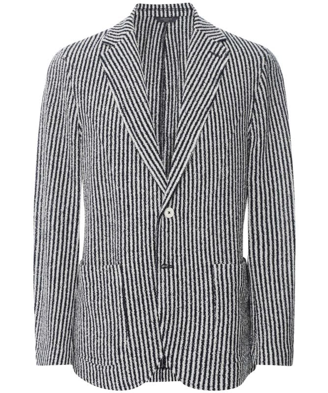 Circolo 1901 Slim Fit Textured Striped Blazer