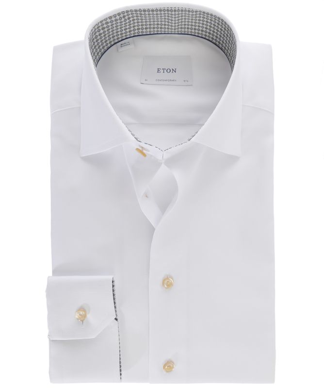 Eton Geo Twill Contemporary Fit Dress Shirt