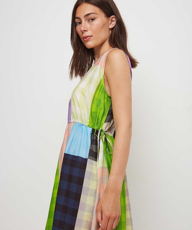 Stine Goya Annalie Check Midi Dress