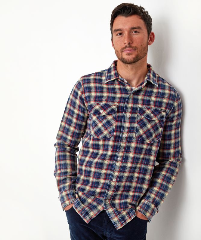 Replay Flannel Check Pocket Shirt