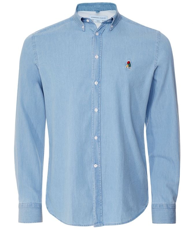 Edmmond Studios Regular Fit Denim Duck Shirt