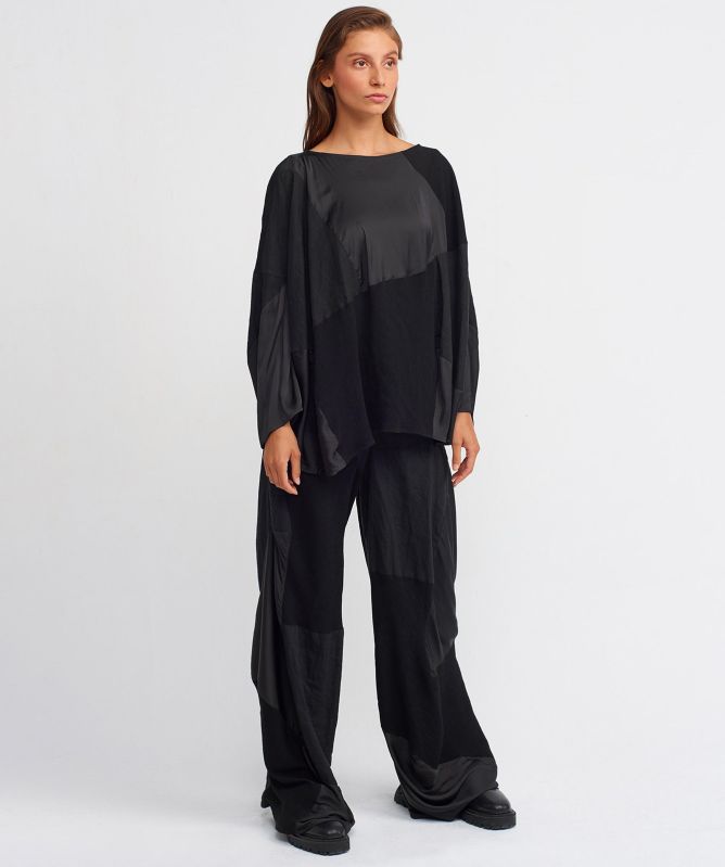 NU London Hemp Wide Collar Blouse