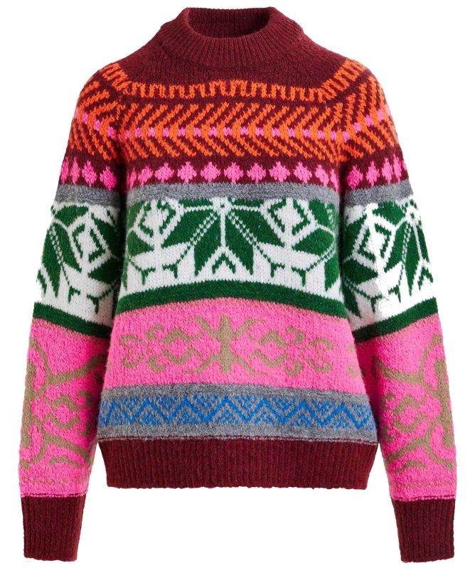 Essentiel Antwerp Irelando Mélange Knit Jacquard Jumper