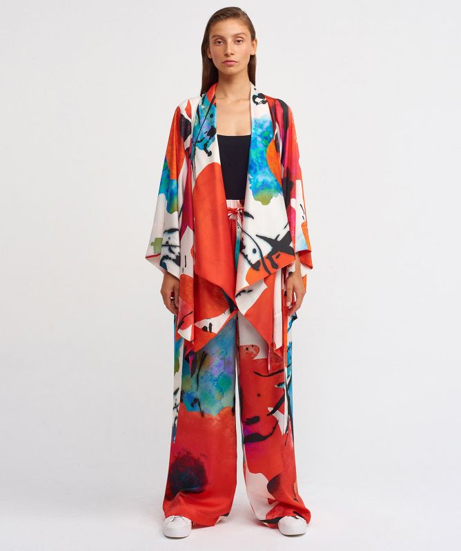 NU London Printed Kimono