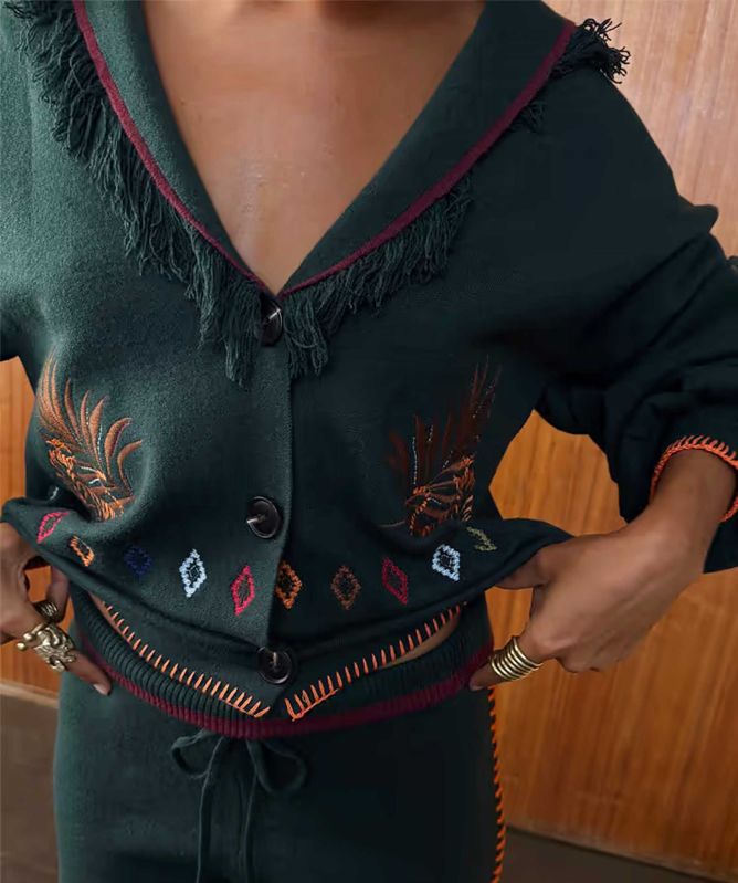 Never Fully Dressed Fringed Safari Cardigan