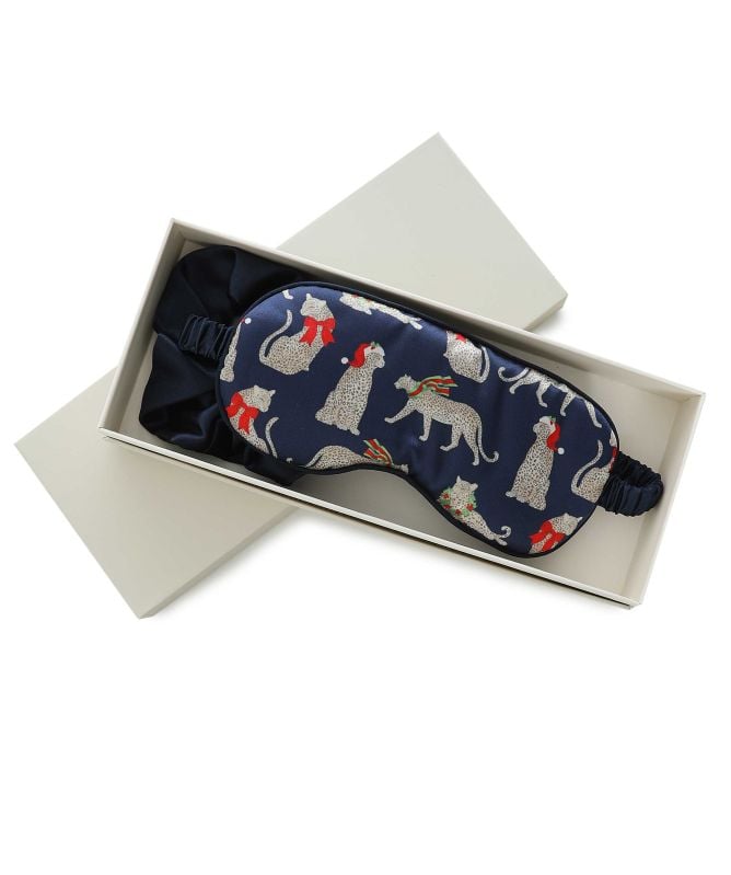 Chelsea Peers Christmas Leopard Sleep Mask Set