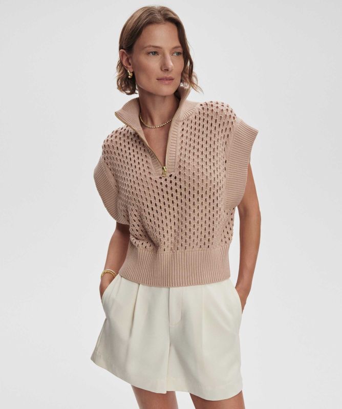 Varley Gaines Half-Zip Knit Vest