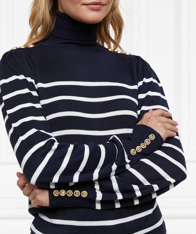 Holland Cooper Kelsie Roll Neck Knit Sweater