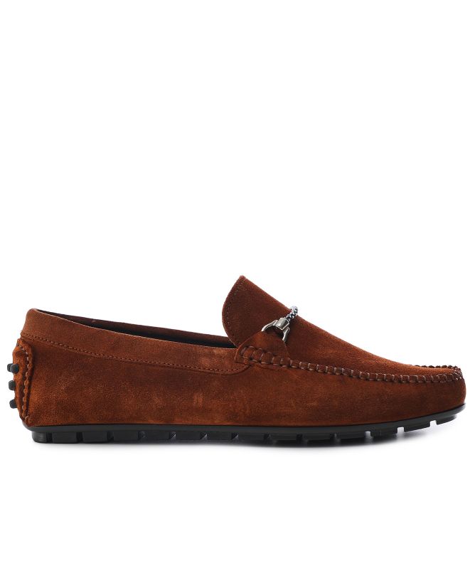 Jules B Suede Horse Bit Driving Loafers