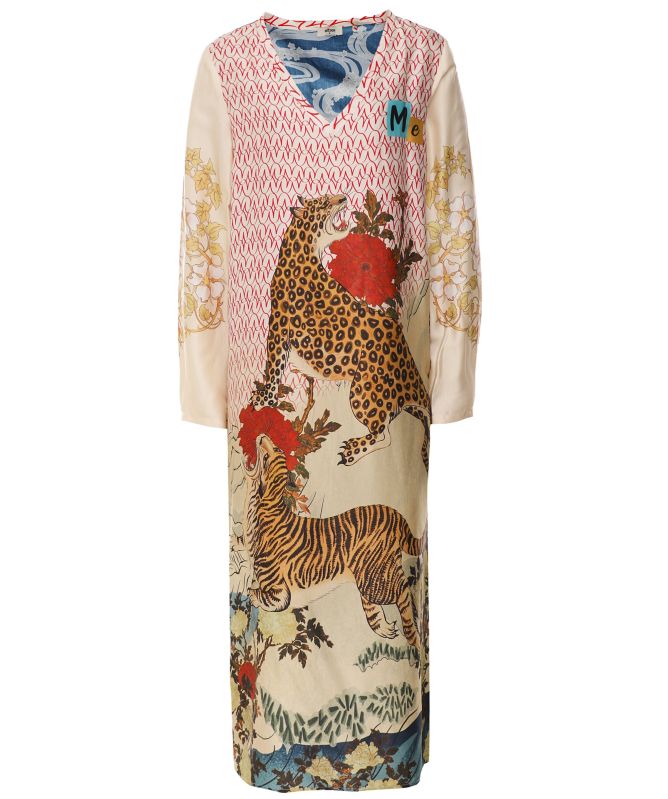 Me369 Violet V-Neck Dress