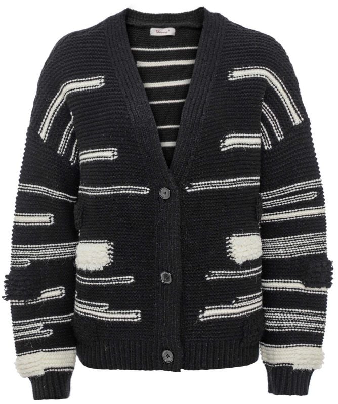 Thanny Striped Detail Cardigan