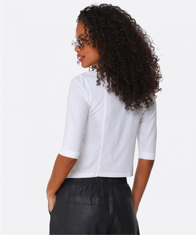 Lurdes Bergada 3/4 Sleeve Cotton Top