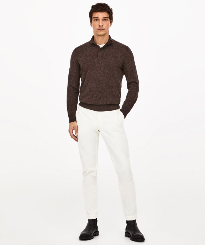 Hackett Merino Cashmere Half-Zip Sweater