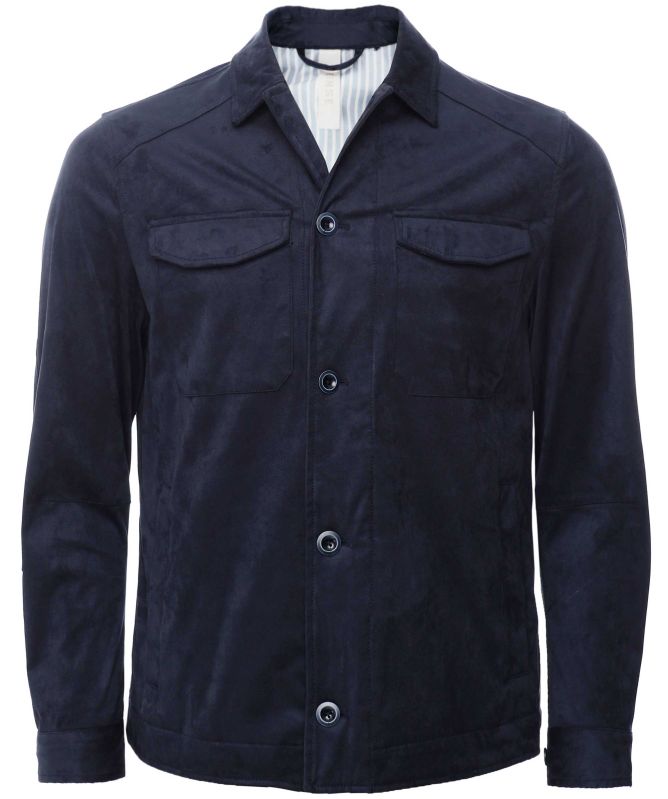 Seinse Faux Suede Pocket Jacket