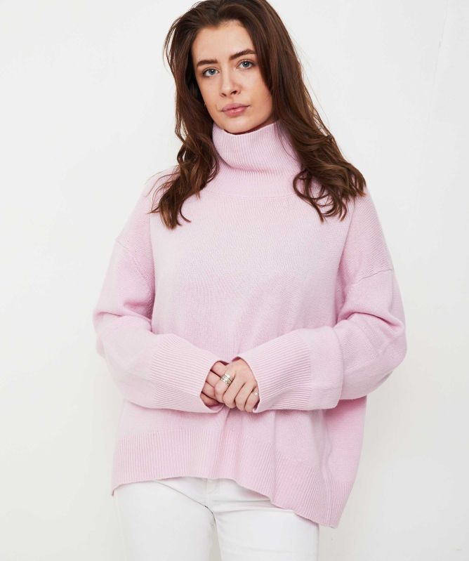 Van Kukil Laura Roll Neck Cashmere Jumper