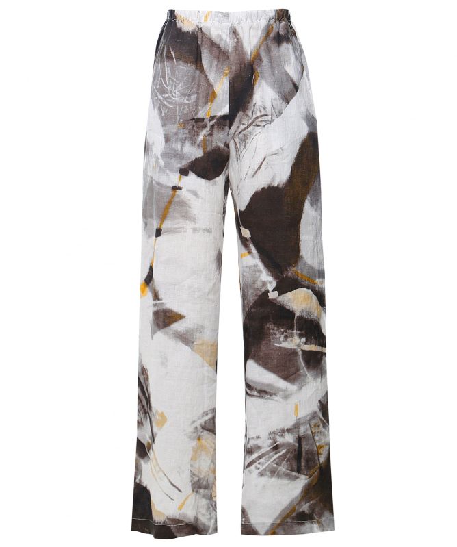 Thanny Linen Print Pants