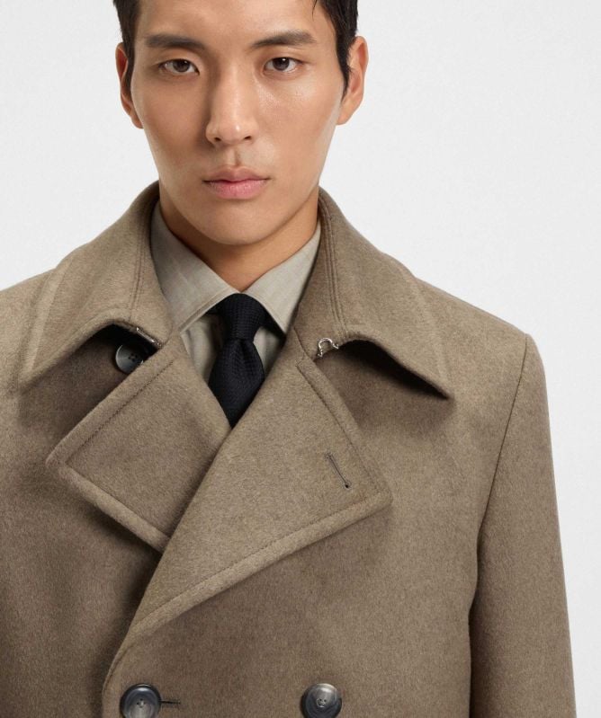 BOSS Wool Cashmere H-Hyde Peacoat