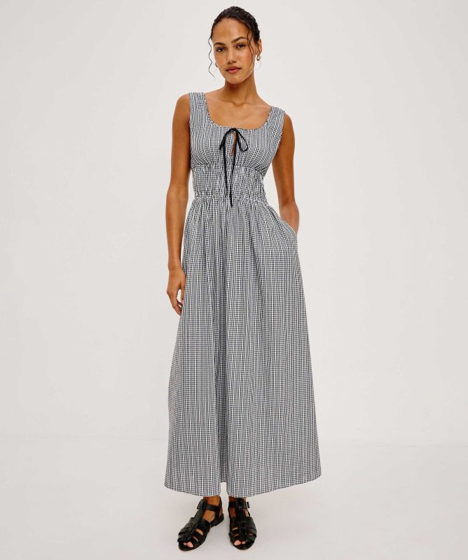 Rails Jordie Gingham Maxi Dress