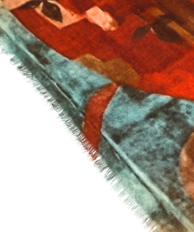 Talking Walls Ela Senso-ji Silk Scarf