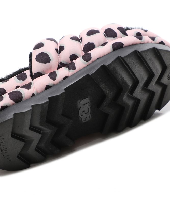 UGG Maxi Cheetah Print Slides