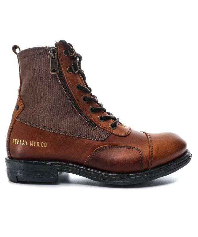 Replay Leather Pack Biker Boots