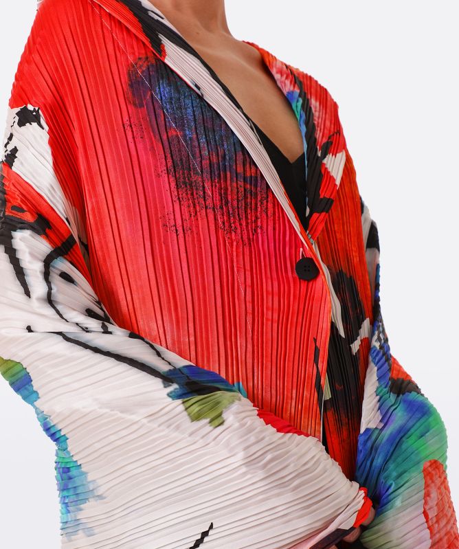 NU London Printed Crepe Shrug