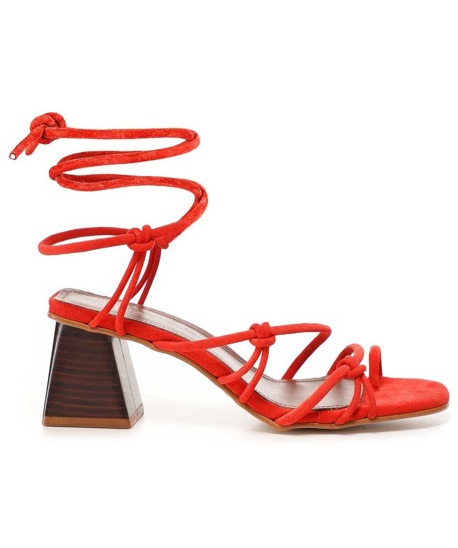 ALOHAS Goldie Suede Lace Up Sandals