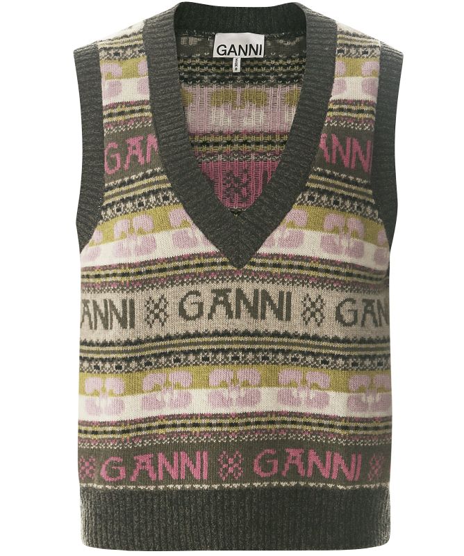 GANNI Wool Mix Vest