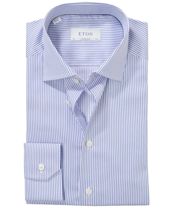 Eton Contemporary Fit Striped Shirt