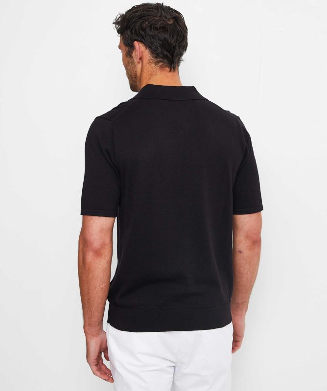 Paul Smith Knitted Zebra Polo Shirt