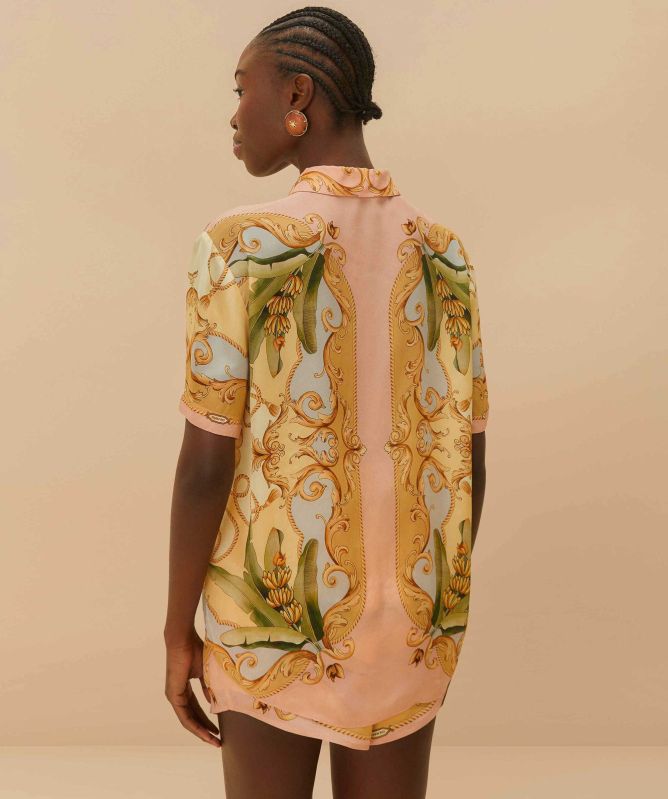 FARM Rio Banana Royalty Kaleidoscope Shirt